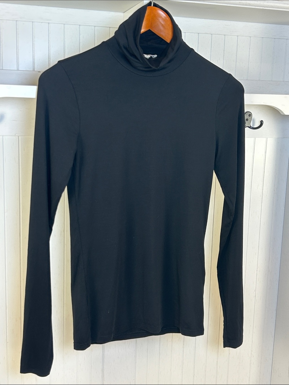 Djerf Avenue Black Fitted Turtleneck Long Sleeve Top M